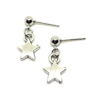 Mini Silver Star Studs